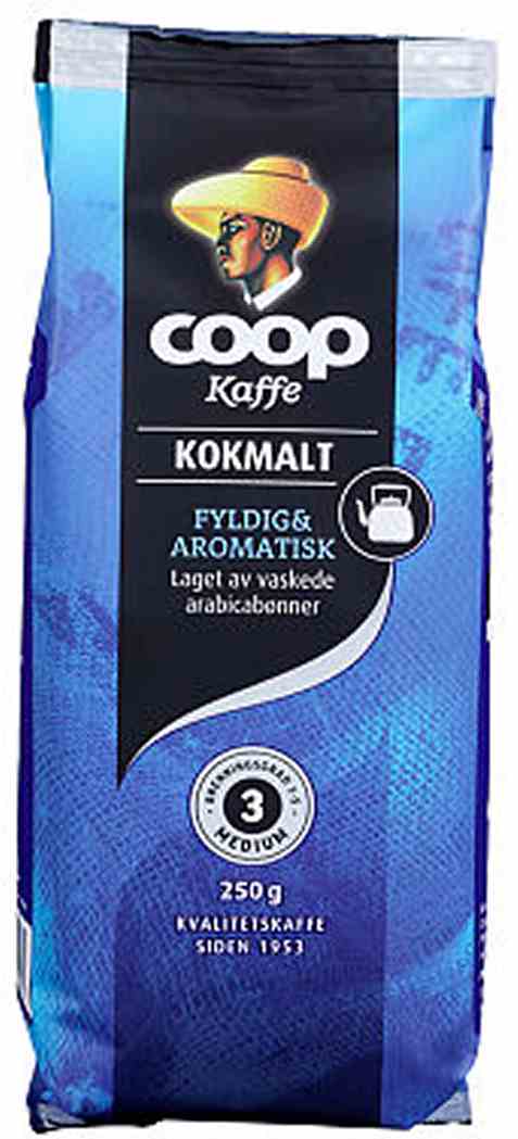 Bilde av Coop kaffe blå kok malt 250gr. Bilde av Coop kaffe blå kok malt 250gr.