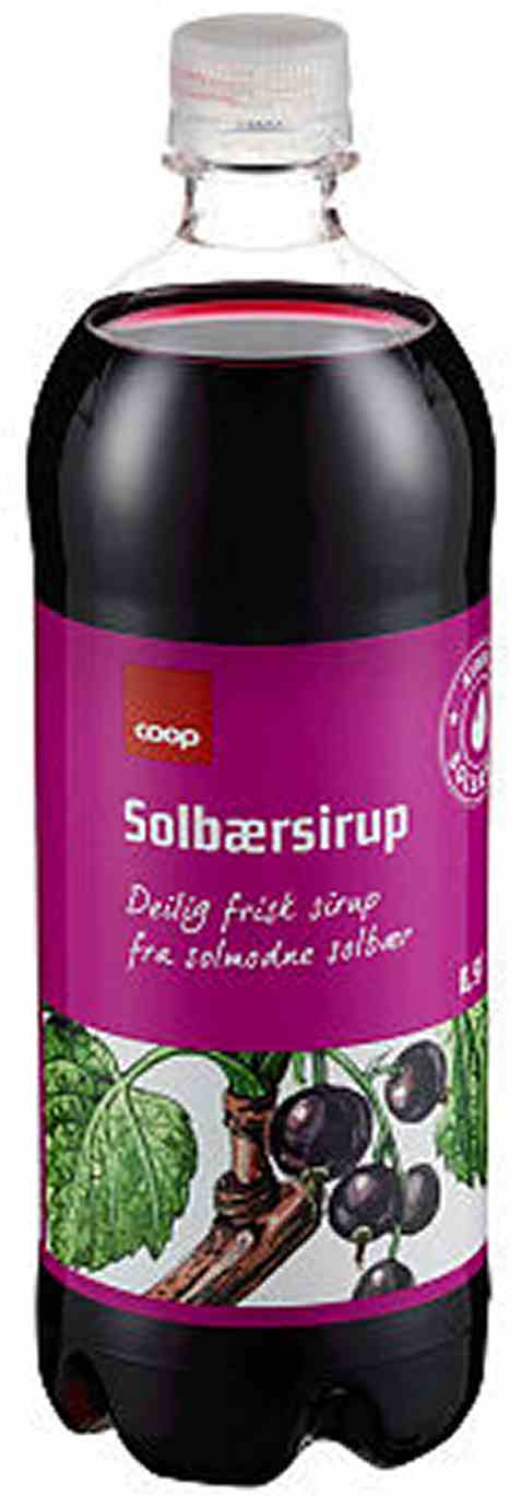 Bilde av Coop solbærsirup 0,9l.