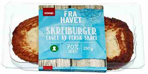 Bilde av Coop skreiburger 250gr.