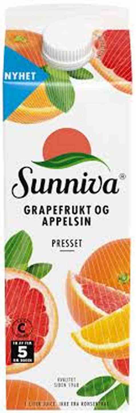 Bilde av Tine Sunniva Presset Grapefrukt og Appelsin.
