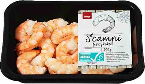 Bilde av Coop scampi kokt 200g.