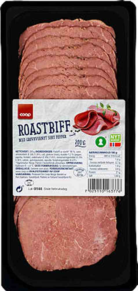 Bilde av Coop roastbiff pepper 200g.