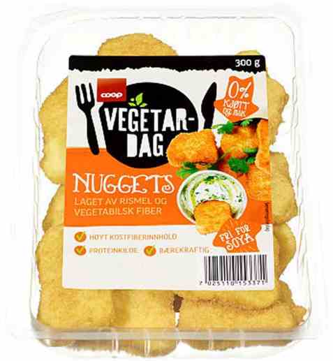 Bilde av Coop vegetardag nuggets 300gr.