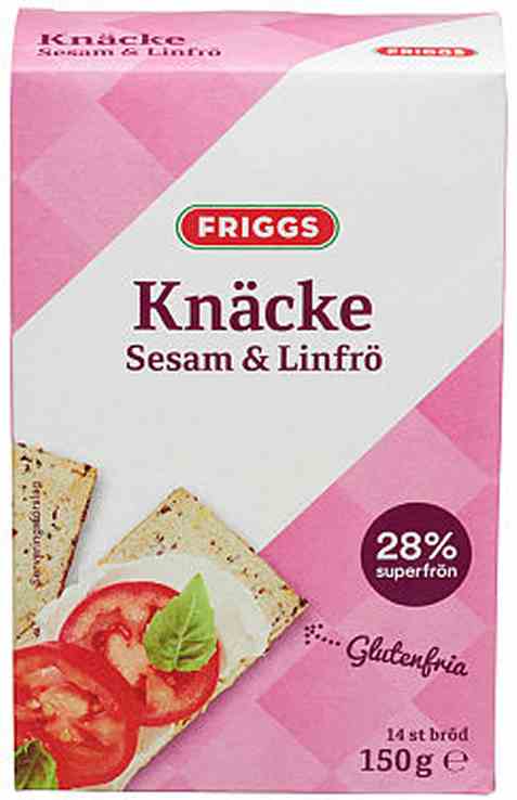 Bilde av Friggs knekkebrød sesam og linfrø.