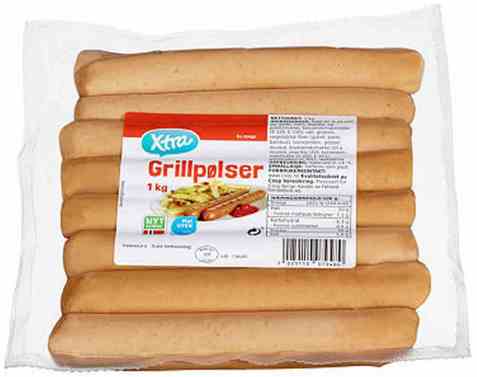 Bilde av Coop xtra Grillpølse.
