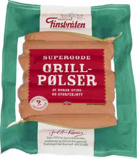 Bilde av Finsbråten Grillpølser 495gr.