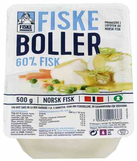 Bilde av Fiskemannen fiskeboller i kraft 500gr.
