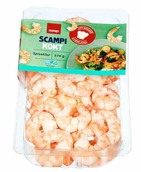 Bilde av Coop scampi naturell 270g.