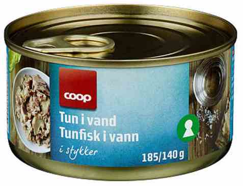 Bilde av Coop Tunfisk i biter 185gr.