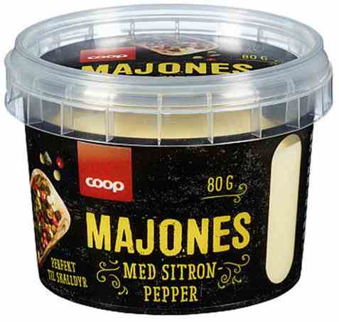 Bilde av Coop Majones med sitronpepper 80gr.