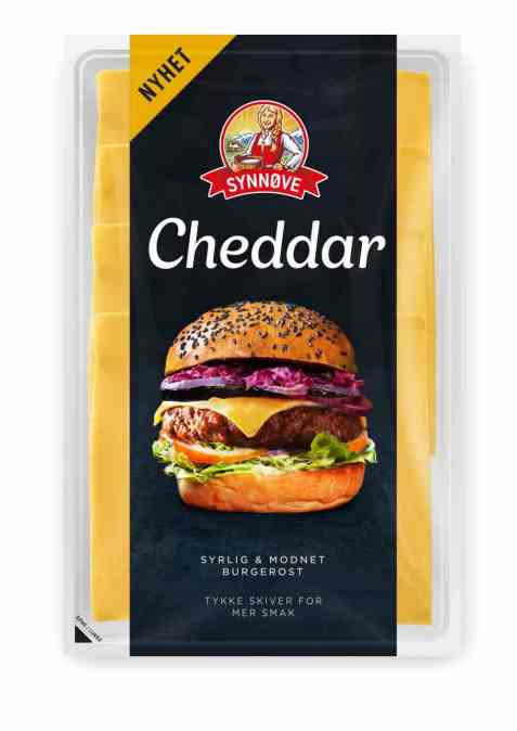 Bilde av Synnøve burgerost cheddar 80gr.
