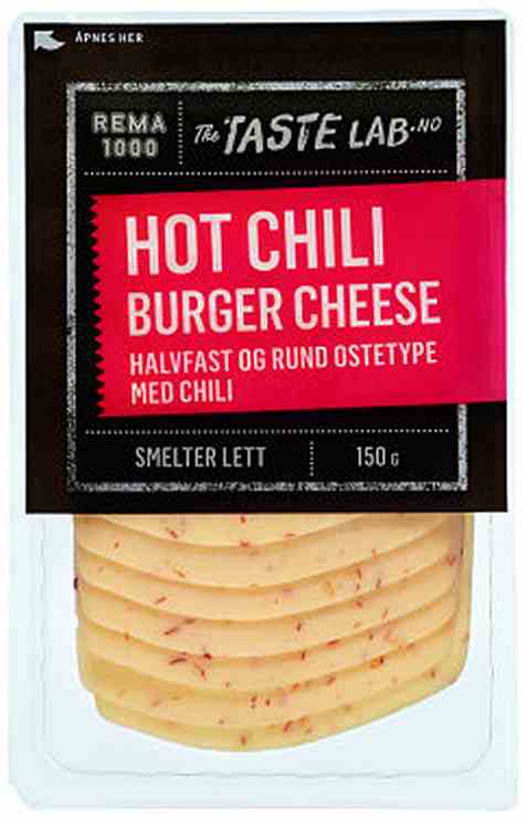 Bilde av Rema 1000 Hot Chili Burger Cheese 150g.
