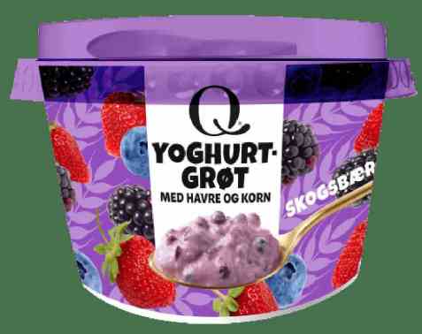 Bilde av Q Yoghurtgrøt Skogsbær.