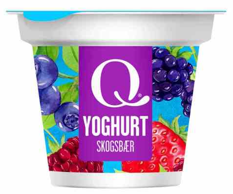Bilde av Q Yoghurt skogsbær 125gr.