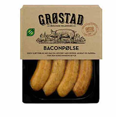 Bilde av Grøstadgris Baconpølse 250gr.