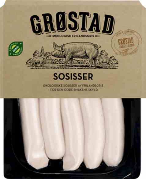 Bilde av Grøstadgris sosisser.