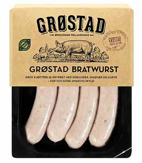 Bilde av Grøstadgris Urøkt bratwurst.