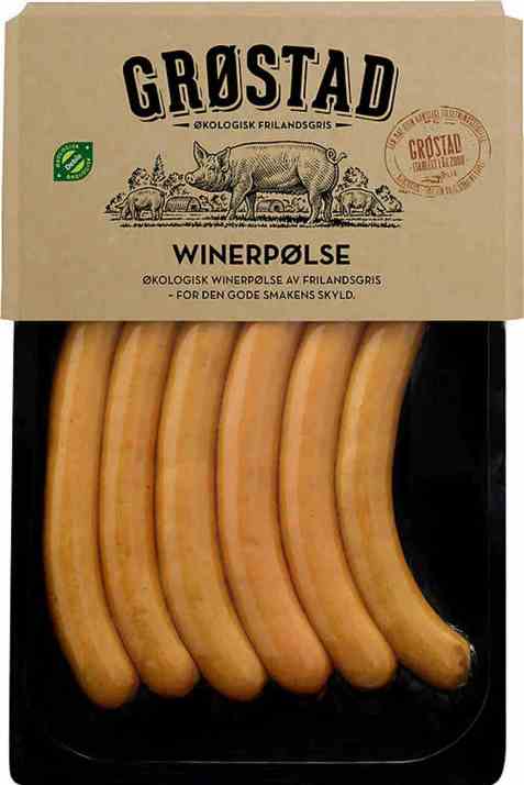 Bilde av Grøstadgris Wienerpølse 380gr.