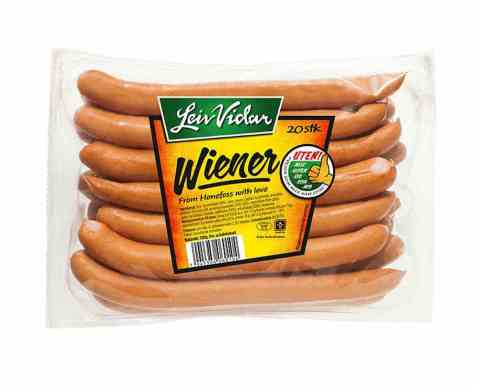 Bilde av Leiv Vidar Wienerpølse uten allergener 1,1kg.