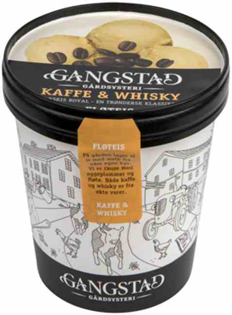 Bilde av Gangstad Kaffe&whiskey Fløteis 500 ml.