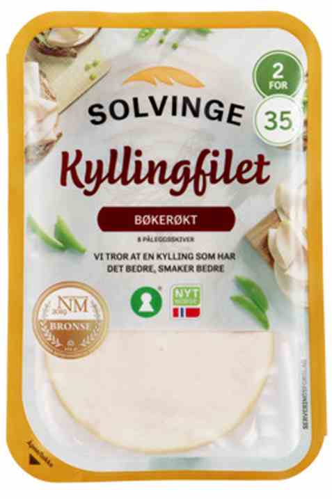 Bilde av Solvinge kyllingfilet Bøkerøkt 80gr.