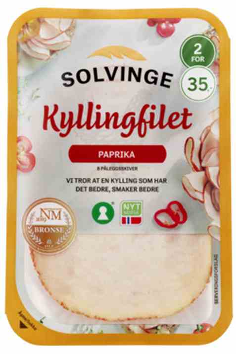 Bilde av Solvinge kyllingfilet med paprika 80gr.