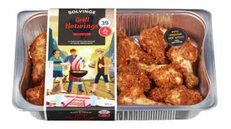Bilde av Solvinge grillede hotwings 600gr.