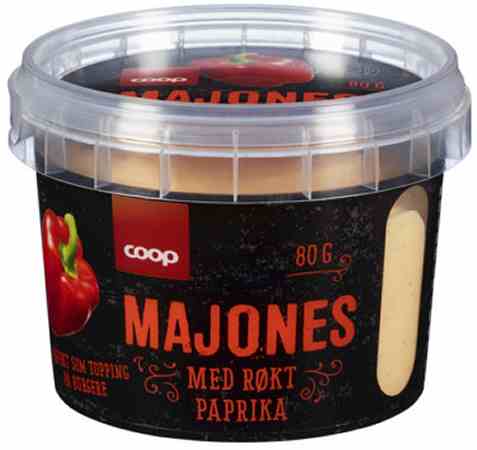Bilde av Coop Majones med røkt paprika 80g. Bilde av Coop Majones med røkt paprika 80g.