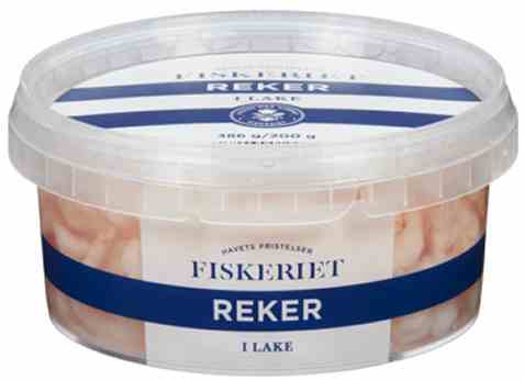 Bilde av Fiskeriet store reker i lake 378g. Bilde av Fiskeriet store reker i lake 378g.