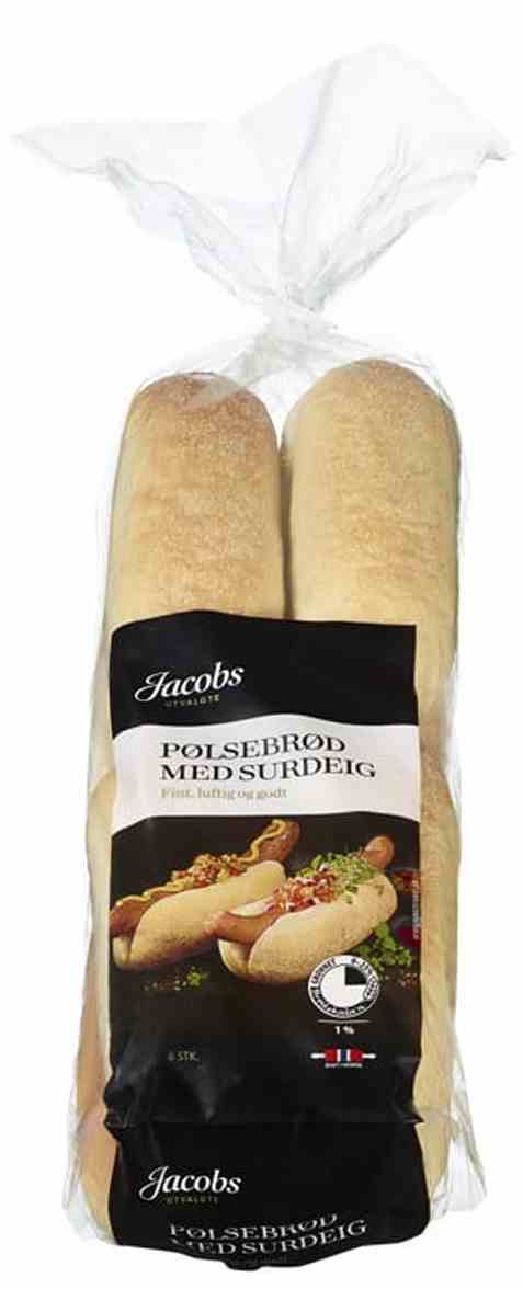 Bilde av Jacobs utvalgte pølsebrød 8stk.