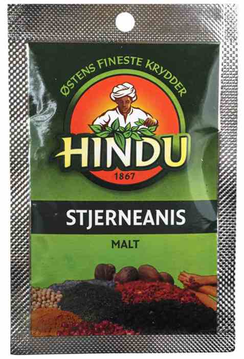 Bilde av Hindu stjerneanis malt pose.