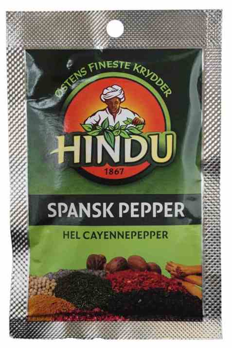Bilde av Hindu spansk pepper hel pose.