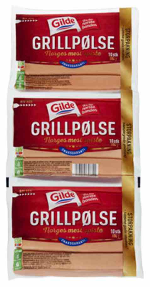 Bilde av Gilde Grillpølse 3x600 gr.