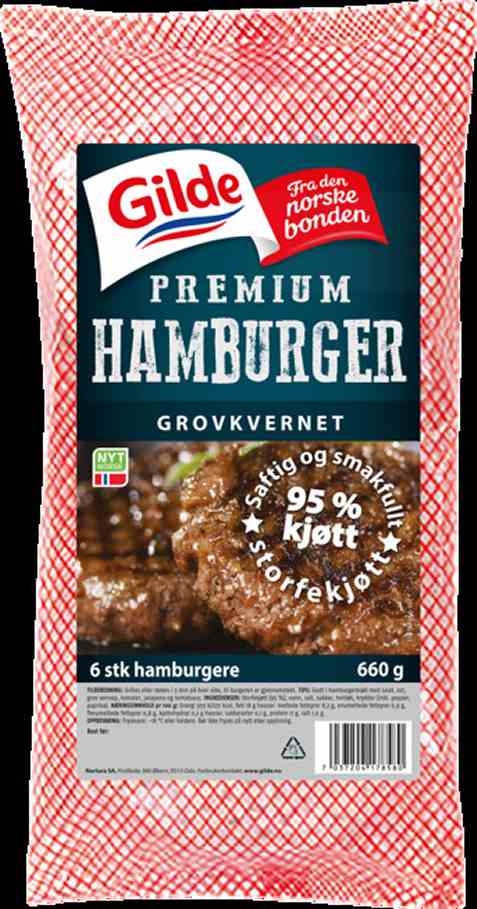 Bilde av Gilde Premium Burger fryst.