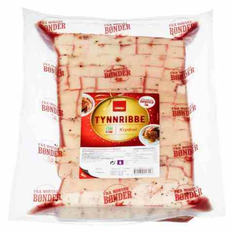 Bilde av Coop Krydret Tynnribbe ca 2,3kg.