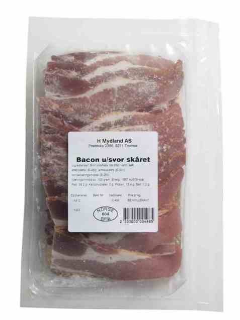 Bilde av Mydland Bacon u/Svor Skåret 500g.