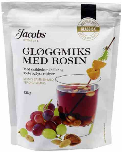 Bilde av Jacobs Utvalgte gløggmiks med rosin 125gr.