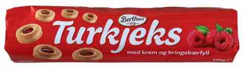 Bilde av Berthas turkjeks Bringebær.