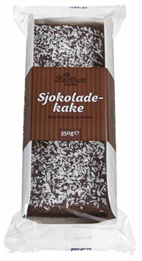 Bilde av Berthas sjokoladekake med glasur.