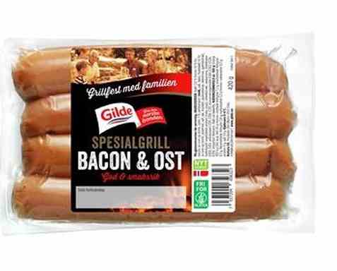Bilde av Gilde Spesialgrill bacon og ost 420gr.