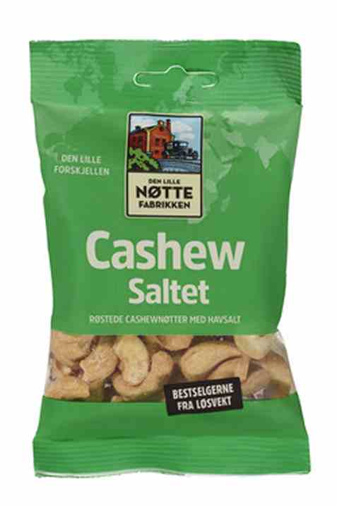 Bilde av Den Lille Nøttefabrikken cashew salte 80gr.