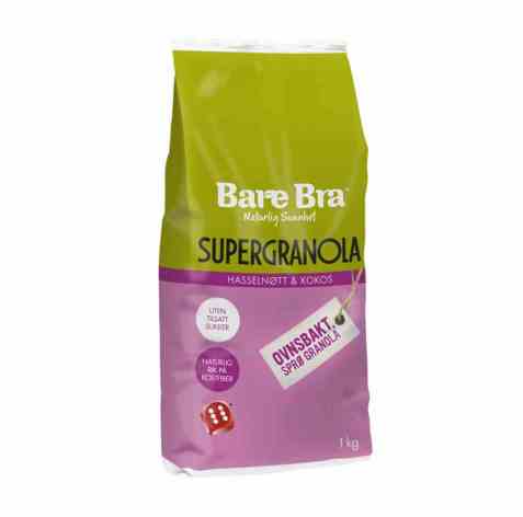 Bilde av BareBra Supergranola med hasselnøtt & kokos 1kg.