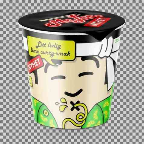 Bilde av Mr Lee kopp nudler m lime curry.