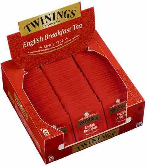 Bilde av Twinings English Breakfast tea 100 poser.