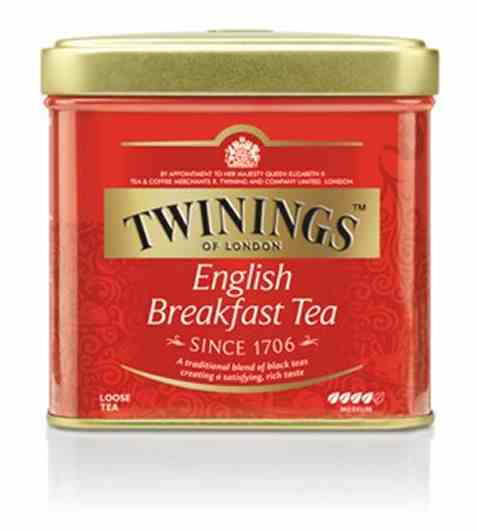 Bilde av Twinings English Breakfast tea 200 gr metallboks.