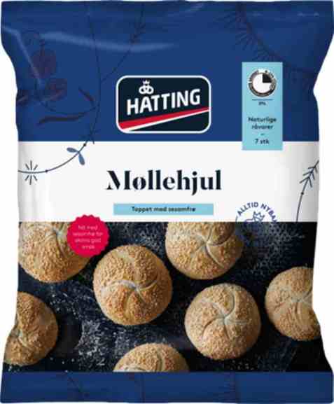 Bilde av Hatting Møllehjul med sesamfrø.