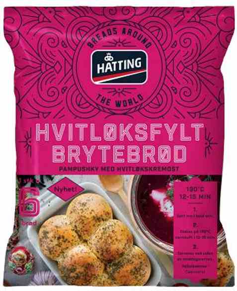 Bilde av Hatting hvitløksfylt brytebrød.