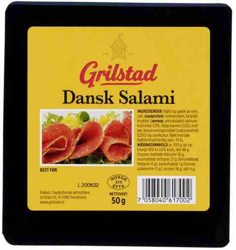 Bilde av Grilstad dansk salami 50gr.