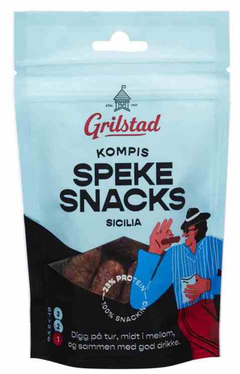 Bilde av Grilstad kompis spekesnacks sicilia.