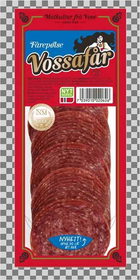 Bilde av Vossafår røykt fårepølse 140gr.